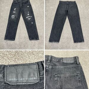 American Eagle mens skater jeans sz 29x30 distress black jeans